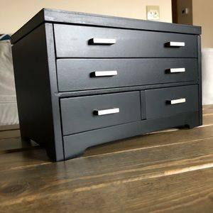 Modern Black Jewelry Box